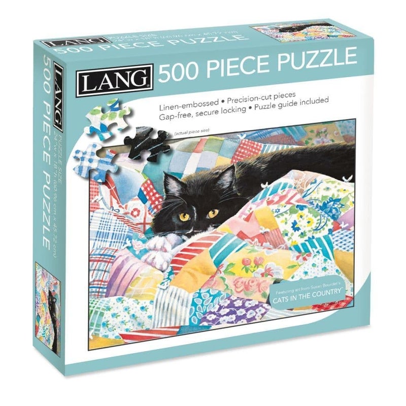 Lang Companies, Grandma's Quilt 500 Piece Puzzle by Susan Bourdet - Image 1